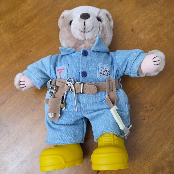 Tim Allen Signature Tools Other - 1990 Tim Allen Signature Tools Plush "Tool Bear" Toy with Outfit and Accessories